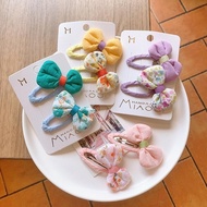 2Pcs Bow Hair Clip for Kids Cartoon Hairpin Headdress Korea Hair Accessories for Kids Girls