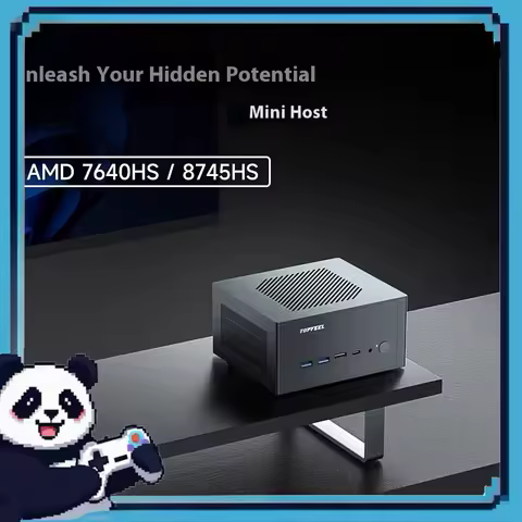 Mini Host AMD 7640HS/8745HS All Aluminum Material Supports Wall Mounted Oculink Office Gaming Portab