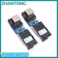 ZHANTONG ตัวแปลงสื่อออปติคอลไฟเบอร์กิกะบิตขนาด1000Mbps โหมดเดียว3-5km upc apc พอร์ตพอร์ต a b SC-Port