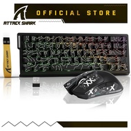 ATTACK SHARK X68HE PRO Rapid Trigger Wireless Gaming Keyboard and X11 Mouse