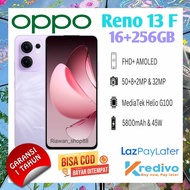 Hp oppo reno 13F { NFC } Ram 16 GB+256GB  mediatek helio G100, 67w fast charging ,garansi resmi ,ime