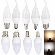 Tenchamp AC85-265V Flame Shape Lamps Bulbs Chandelier Bulb Cool Warm White AC85-265V E12 E26 E27 E14 B22 LED Bulb Chandelier Flame Candle Light 3W Lamp 2835SMD Cool/Warm/Neutral White