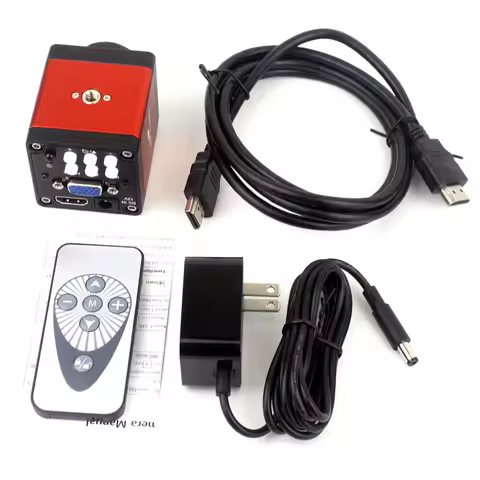 48MP 4K 2K 1080P HDMI-Compatible USB Microscope Camera 60FPS Simultaneous Output for Phone Repair In