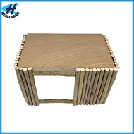 Paebbro Rabbit House Teeth Grinding Natural Wood Branches Weaving Hut Chinchilla Nest Hamster Hideou