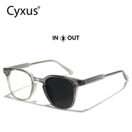Cyxus Photochromic Sunglasses Anti Blue Light Glasses Scratch Proof Color Changing Glasses Frame Col