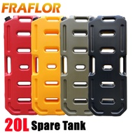 20L Litre Petrol Jerry Cans Plastic Motorcycle Gasoline Fuel Tank Mount Lock 5 Gallon Gas Can Petrol