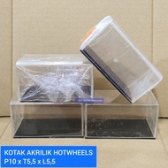 EX DISPLAY Hot Wheels Acrylic Box P10 x H5.5 x L5.5 Hotwheels Acrylic Box Hotwheels Box Hot Wheels B