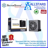 (ALLSTARS : PSU PROMO) Silverstone VIVA 750 / VA750-G 80+GOLD ATX Power Supply / Flat Cable (SST-VA750-G)