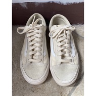 vans old skool cream white lining unisex 2nd hand with free shoelaces