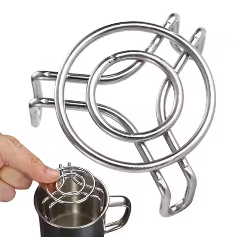 Egg Steaming Stand Mini Steamer Rack Multi-functional Stainless Steel Egg Steamer Rack Water-Balanci