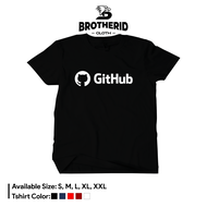 Github Programmer T-Shirt IT Programing Geek Distro Shirt Combed 30s