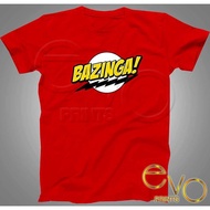 Bazinga Shirt Design For Him Her Red Round Neck