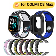 COLMI C8 Max case Screen protector COLMI C8 Max strap Silicone strap COLMI C8 Max Smart Watch strap 