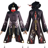 cosplay📢ชุดคอสเพลย์ anime📢【ในสต็อก】ชุดคอสเพลย์อนิเมะ Genshin Impact HuTao cosplay สไตล์จีน สําหรับผู