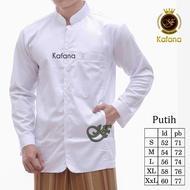 Koko Haibah Semi Jas Jasko Baju Koko Habaib Putih Polos Lengan Panjang Pria Dewasa