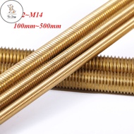 DC [FWM] Copper Thread Rod Brass Thread Strip Full Thread Thread Screw Thread Rod Double-Headed Thre