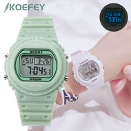 MSTIANQ✔Women Watches Quartz Analog Square Dial For Couple LED Watch Sport Jam tangan pasangan