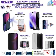 Anti Static Tempered Glass Oppo Reno 15F,15Pro,15,14F,14Pro,13F,12F,A6Pro,A5Pro,A3Pro,A98 28° PRIVAC