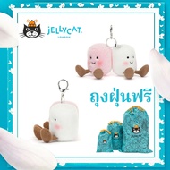 Jellycat Pair Of Marshmallows Bag Charm พวงกุญแจ jellycat official ของแท้ 100% ของขวัญ น่ารัก เหมาะส