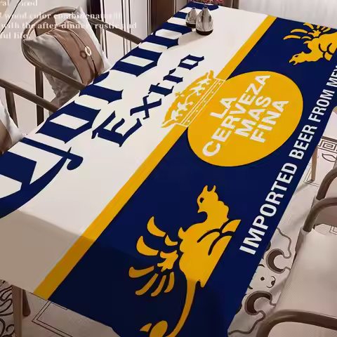 C-Corona E-Extra Beer Tablecloth Birthday Party Wedding Christmas Table Cover Wipe Desk Cloth Decor 