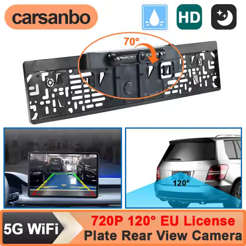 Carsanbo Universal Wireless HD 720P Car Reversing Camera WiFi EU Korea License Plates IR Night Visio