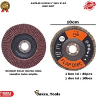 [STORAGE - BOX] 4" STACKING SANDPAPER (PRICE PER 1 BOX) FLAP DISC GRID STACKING GRINDING SANDPAPER