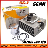 JLM SUZUKI  RGV120 RGV 56MM STANDRAD CYLINDER BLOCK SET WITH PISTON KIT STD 56MM