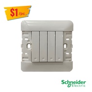 Schneider Arcato 4 GANG 1 WAY SWITCH