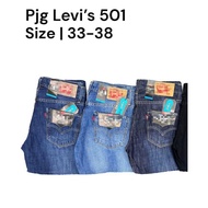 501 LEVI'S BIGSIZE 33-38 PREMIUM BUTTONFLY DENIM JEANS PANTS SIT AT WAIST STRAIGHT LEG FOR MENSWEAR