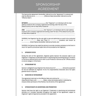 SPONSORSHIP AGREEMENT