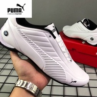 รองเท้าวิ่ง New summer mens shoes BMW shoes Mens leather wear-resistant casual driving shoes Flat leather shoes Fashion mens sports shoes