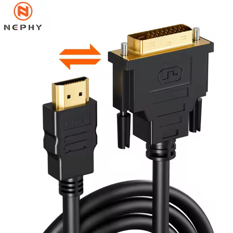 HDMI To DVI 24+1/24+5 Two-way Video Converter Bidirectional Adapter Cable 4K 60HZ 1.5/3/5 Meter For 