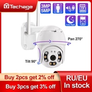 Techage WIFI IP Camera 5MP PTZ Speed Dome 1080P 3MP Outdoor Wireless AI Security IP Camera Full Color Night Two Way Audio P2P