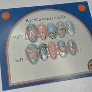 Berry Blossom Nails | Custom FakeNails | Fakenails | Kupal | Press On Nails | Custom Nail | Fake Nai