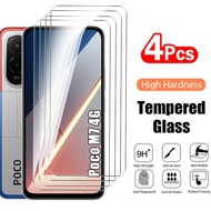 M7 Poco 4G 4ชิ้นสำหรับ Xiaomi Poco M7ป้องกันเทมเปอร์ Xioami Poco M7 7M M74G Poco 6.9นิ้วฟิล์มกระจกป้