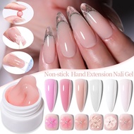 Born Pretty 8ml Non Stick Hand Extension Nail Gel Carving Flower Nail Shaping Nail Extension Clear/W