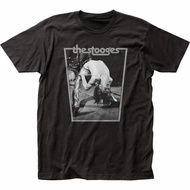 Iggy Pop Bend T Shirt Lelaki Berlesen Rock N Roll Muzik Band Stooges Hitam