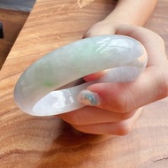 春帶彩翡翠手鐲 | 14圍 | 天然緬甸玉A貨翡翠 | 送禮
