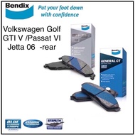 Volkswagen Bendix Rear Brake Pad - Volkswagen Golf GTI V/ Passat VI/ Jetta 06