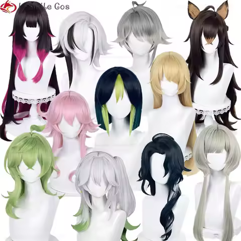 Game Sumeru Cosplay Nahida Tighnari Collei Fischl Dori Al Haitham Nilou Dehya Wig Fatui Columbina Ar