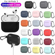 For AirPods 3 2 1 Pro 2 Liquid Silicone Protective Case Compatible for Apple Air Pods Pro 2 Shockproof Soft Cover Casing with Hooks Not Include Earphones