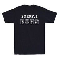 Sorry I-Dgaf Funny Hidden Message Guitar Chords For Lover T-Shirt Short Sleeve