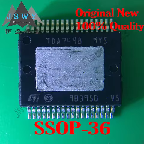 (5/30Piece) TDA7498ETR TDA7498 SSOP-36 Original 100% 00W+100W Dual BTL Class D Audio Amplifier Chip 