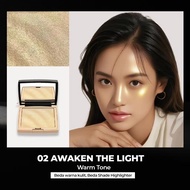 HOJO Highlighter Glim Palette | Gold & Warm Tone | Waterproof Highlighter Glitter Makeup | Powder Hi
