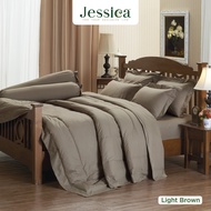 Jessica Cotton mix สีพื้น Light Brown สีน้ำตาล ชุดเครื่องนอน ผ้าปูที่นอน ผ้าห่มนวม เจสสิก้า สีพื้นเรียบง่ายดูดี