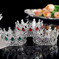 Plastic Bridal Wedding Dress Baroque Water Drop Crown Plastic Crown Flowers Wedding Photography Cake