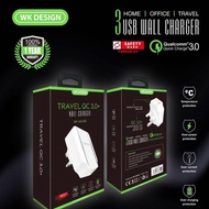 WK DESIGN Quick Charge 3.0 TRAVEL adapter QC 3.0+ Wall Charger USB charger SINGAPORE SAFETY MARK