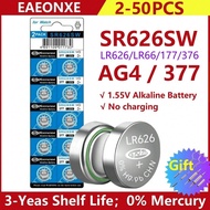 5-50pcs High Capacity SR626SW AG4 Equivalent 377S 377 LR626 1.55V Button Cell Battery For Watch Cand