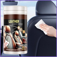 Leather Wipes for Car Leather Couch Cleaner UV Protection Car Leather Wipes Portable Sofa Cleaner Mu