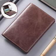 Multifunctional Passport Bag Genuine Leather Texture Ticket Bag Boarding Pass Storage Bag Portable B